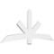 Ekena Millwork Alberta Architectural Grade PVC Gable Bracket, 84"W x 35"H x 2"D x 6"F, 10/12 Pitch GBP084X35X0206ALB00 - alternate 1